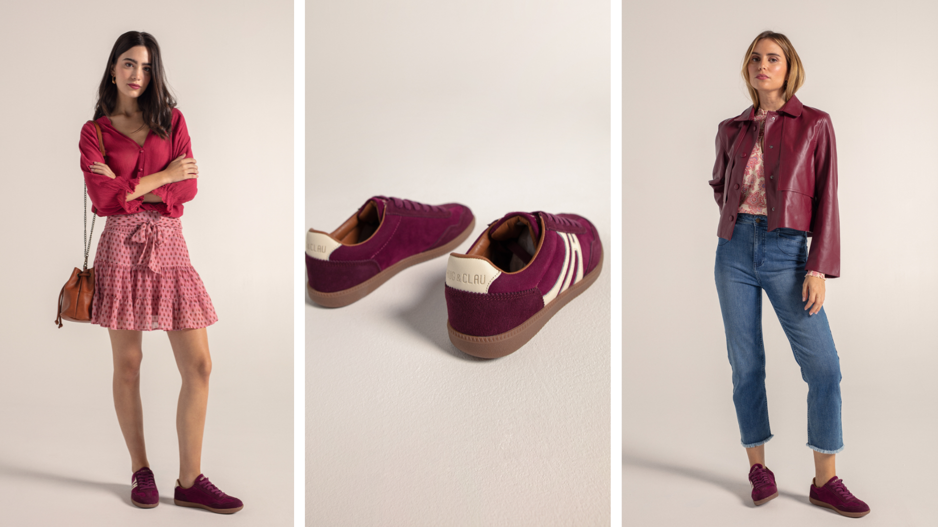 zapatillas granate, color tendencia